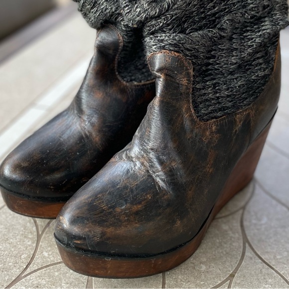 EUC Bed Stu Bruges Slouch Platform Boots - Picture 2 of 6